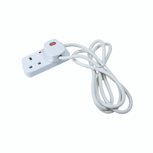 Ced 2-WAY Extension Lead White