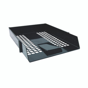 Black Plastic Letter Tray PK12