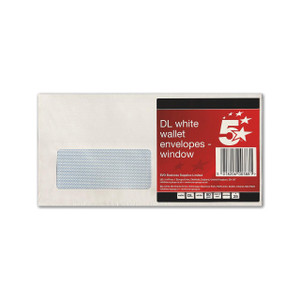 CW Office DL Env Window Peel/Seal WHT PK25, white window sealing peel and seal product in rectangular packaging with red and black label, barcode, and product details.