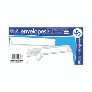 DL Peel/Seal Env X50 White PK20