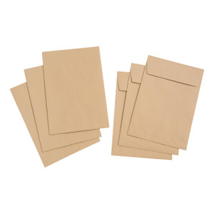 CW Office C4 Env Peel/Seal Manilla PK125, set of manila peel and seal envelopes.