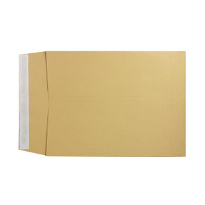CW Office Q-Connect Gusset Envelope P/S PK100, plain brown gusset envelope for mailing and storing documents.