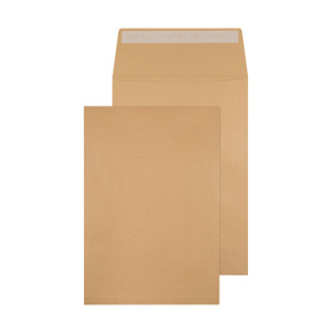 CW Office Q-Connect C4 Manilla Gusset P/S Envelope, image of a manilla paper envelope with gusset for increased capacity.