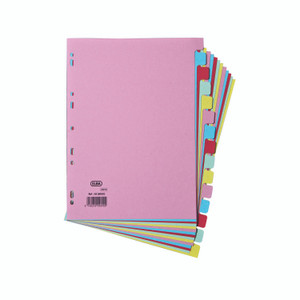Elba A4 Card Dividers 15 Part AST