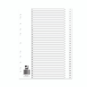 Q-Connect Index 1-31 White PK10