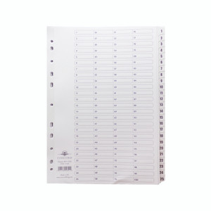 Concord Index A4 1 To 200 Clear