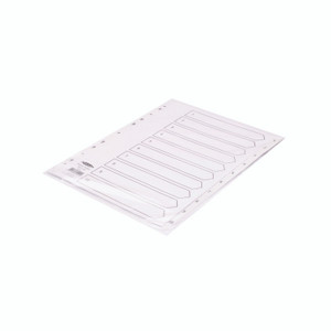 Concord PP 1-10 A4 Index WHT 64101
