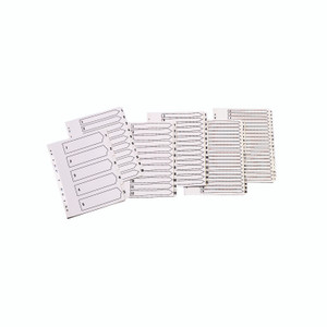 Q-Connect 1-5 Index Clear Tab WHT