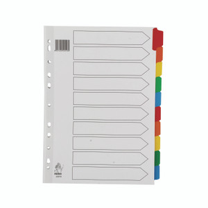 Np A4 Mylar Divider 10PART Multi