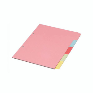 A4 Manilla Divider 5-PART Pink