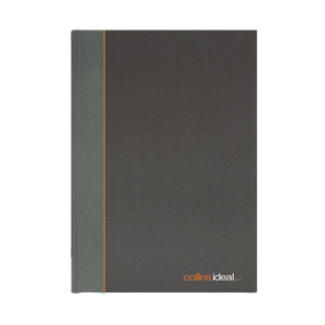 Product CW Office Ideal A4 Cbk CSB Feint 192 Pg 6428, gray hardcover notebook with orange and black text on the cover.