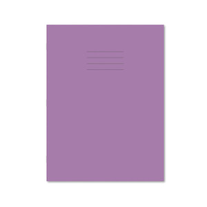 CW Office Exr Book 8MM Lined 80P A4+ Pur PK50, purple lined notebook with 80 pages in A4+ size, ideal for office and school use.