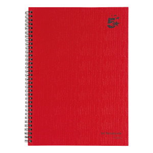 Wbnd Notebook Rld 160PG A4 Red PK5