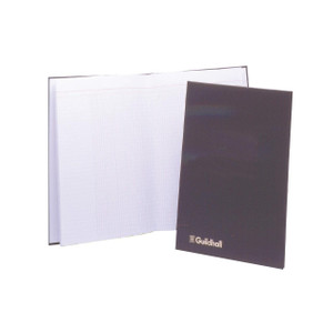 CW Office Guildhall Attendance Register Book, open attendance register with lined pages and a closed black cover with Guildhall logo.