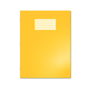 CW Office Oxford Exr Bk 8MM Lined A4+ Ylw PK50, yellow lined refill notebook for office use.