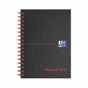 Black N Red Hb Wire Rule Ntbk A6 PK5