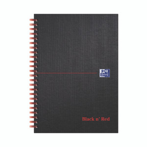 Black N Red Wire Hb Notebook A5 PK5
