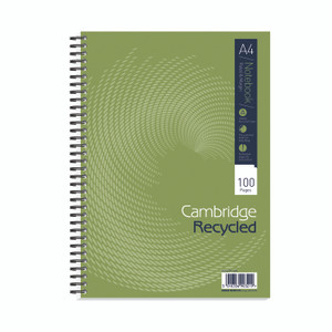 Cambridge Recycled Notebook A4 PK5
