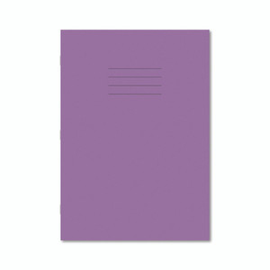 CW Office Exr Book 8MM Lnd 80P A4 Purple PK50, purple land notebook with 80 pages for office and school use.
