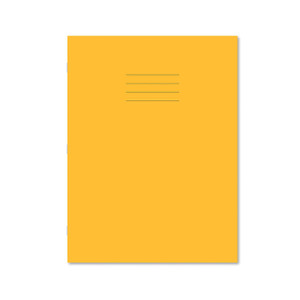 CW Office Exr Book 8MM Lined 80P A4+ Ylw PK50, yellow lined notebook for office and school use, pack of 50.