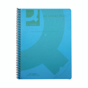 Q-Connect Spiral PP Nbk A5 Blue PK5