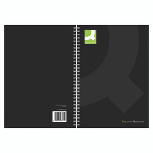 Qconnect Wirebound A4 Hback BLK PK3