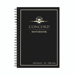 Concord A5 Jotta N/Book 140PG Bk PK5