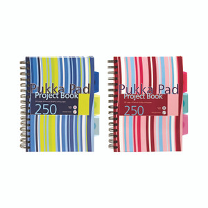 Pukka A5 Stripes Wb Project Book PK3