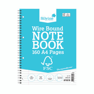 Silvine Everyday A4 Wbnd Notebk PK5