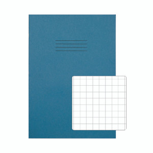 Rhino A4 Ex Book 10MM Sq L/Blue PK50
