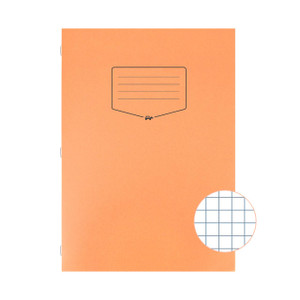 CW Office Silvine Tough Shell Ex Book Org PK25, orange organizational book with grid pattern on the bottom corner.