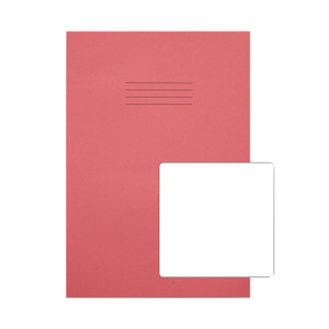 CW Office Rhino A4 Ex Book Plain Pink PK50, pink plain notebook for office or school use.