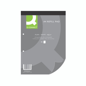 Q-Connect Plain Refill Pad A4 PK10