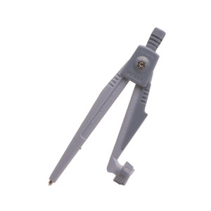 CW Office Helix Safety Compass Bulk PK25, gray safety compass for marking and drawing in construction and engineering projects.