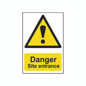Spectrum Danger Site Ent PVC Sign