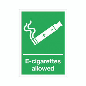 E-Cigarettes Allowed Plas 297X210