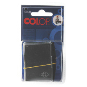 Colop E/2600 Refill Pads Black Pack of 2, replacement pads for Colop office stamps.