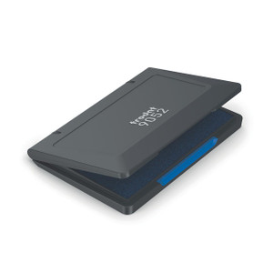 CW Office Trodat 9052 Stamp Pad 110X70MM Blue, open ink pad for stamping with blue ink color and stamp pad cover