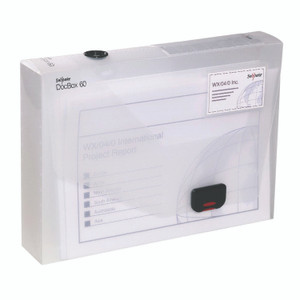 Snopake A4 60MM Clear Document Box