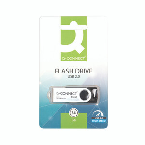 Q-Connect USB 2.0 Swivel 64GB Drive