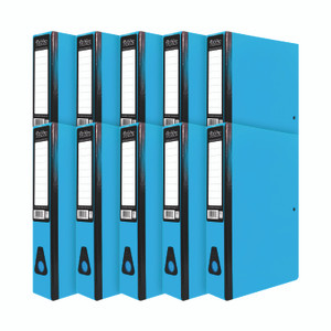 Pukka Brights Box File FC Blue PK10