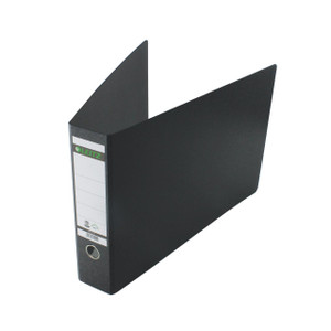 CW Office Leitz Board Lach A3 Obl BLK PK2, black digital storage binder for organizing documents.