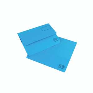 CW Office Elba Strongline Doc Wallet FC Blue Pack 25, blue document wallet and folder for office use.