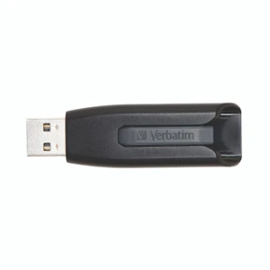 CW Office Verbatim USB 16GB Store Ngo Drive, compact black USB flash drive with a sliding mechanism for data storage and transfer.