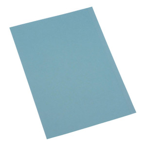 CW Office Square Cut Folder FC 1BLUE PK100, blue square cut folder for organizing documents.