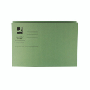 Q-Connect Sq Cut Folder FC GRN PK100