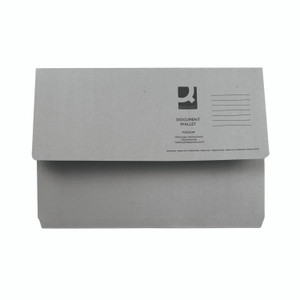 Q-Connect Doc Wlt Fs GREY PK50