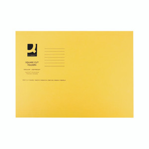 Q-Connect Sq Cut Folder Fs Yellow