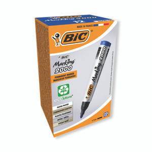 Bic 2000 Marker Bullet Tip Blue PK12