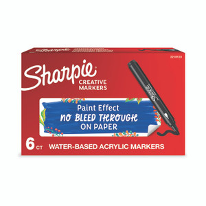 Sharpie Creative Mrkr Bullet BLK PK6